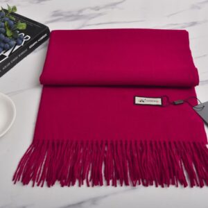 10741 women commuting winter thick warm long solid color neck scarf