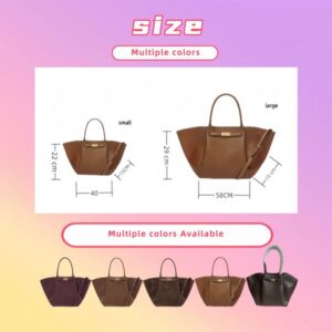 Brown Large capacity tote bag Designer bag Luxury Bags Moon bag Womens Wings bag dumpling bag Shoulder bag crossbody bag Smooth Leather Handbag Casual Underarm bag