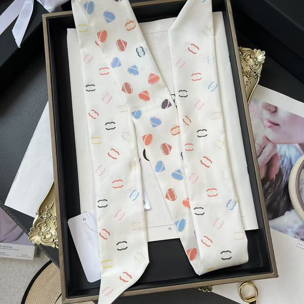Designer silk scarf Handbag Headbands Women Letter wer Scraves Denimgram Bag Hair Bees Neck Bow Monogram Size 120*6cm