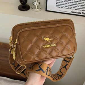 Elegant Women's Flap Bag – Dia Pattern Single Shoulder Crossbody Bag, Lightweight for Daily Use