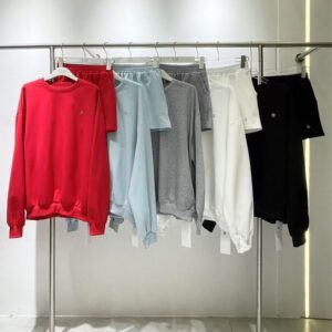 Women's Designer Designer Casual sports suit solid color round neck sweatshirt Shorts inDesigner
