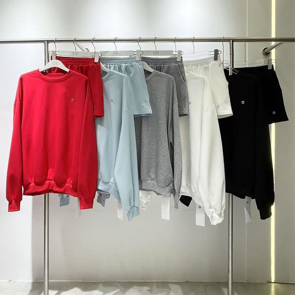 Women's Designer Designer Casual sports suit solid color round neck sweatshirt Shorts inDesigner