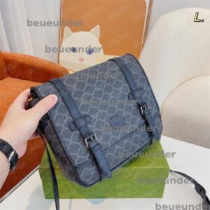 2024 Fashion Briefcase Designer Crossbody Bag Messenger Bags Check Mens Laptop Bags Postman Briefcases Classic Letter G Print Tote 2306143BF