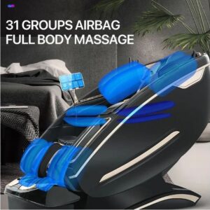 2025 Massage Chair 4D with Zero Gravity Full Body with Voice Control,Back Heating,USB Charging,Foot Roller Massage Chair