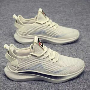 man running shoes Black white khaki Breathable classic breathable mesh fly-knit outdoor Sneakers Mens trainers runner 40-44