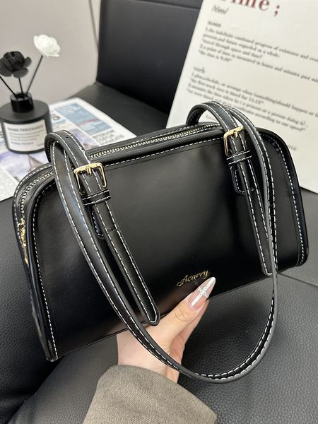 2025 New Korean Retro Pillow Underarm Shoulder - Women's Minimalist Tote Purse for Commute, High-Quality Soft Vintage Crossbody Bag with Free Shipping