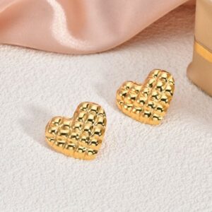 earrings designer jewelry women earring for men orecchini Earrings Fashion Women 18K Gold Plated Stainless Steel Geometry Earring Sweet Girls Wedding Party Gifts