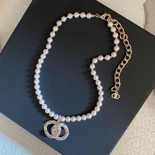 Designer necklace Women Pendant Necklaces Pearl Women Wedding Party Jewerlry necklace Luxury Gift