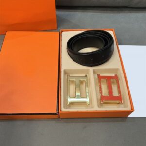 Designer Belts Men Belt Women Waistband Metal Buckle Luxury Belt Orange Gift Box Width 3.5cm Black Belts