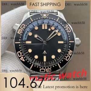 Top Watches Commander James Bond 007 Dial Limited Edition Mens Sprots Automatic Watch designer watches Wristwatches 54