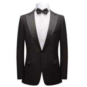 H482 Groom suit men's art exam clothing men's suit black