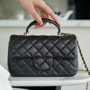 Evening Designer Bags 2023 CC Handle Mini Classic Flap Crossbody Bag Fashion Women Leather Handbag Wallet Dia Lattice 20cm