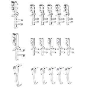 18pcs/set (6pcs each style) 3 designs blinds curtain clip transparent Decorative panels Wholesale