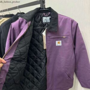 Carrharts Jacket High Quality 25Fw Designer Vintage Washed Canvas Fashion Brand Detroit Casual Loose Outwear Coats Work Clothes carharttlies bdg 50c