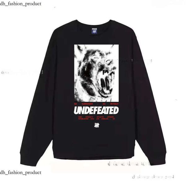 Undefeated Brand Designer Mens Hoodies Hoody Underfeatedly Fingerprint Print Graphic Hooded Pullover Sweatshirts Loose Long Sleeve Men Clothing Hoodie ecd 02b