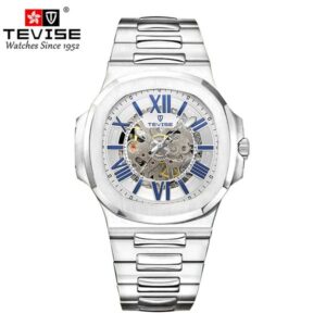 TEVISE Classic Automatic Mechanical Watch for Men, Nautilus Hollow Men's Business Watch, Waterproof and Luminous t005