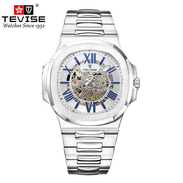 TEVISE Classic Automatic Mechanical Watch for Men, Nautilus Hollow Men's Business Watch, Waterproof and Luminous t005