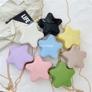 Star Bag Cute Cartoon Bag New Bag Women's Crossbody Bag Fashion Chain Bag Girl Heart Shoulder Bag Mini Small Bag Advanced Portable Bag