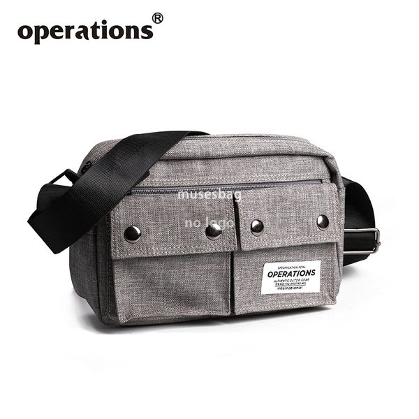 Men's shoulder bag canvas casual fashion day simple crossbody bag Korean version of the trend messenger bag