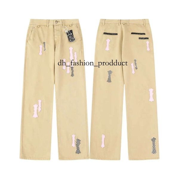 chrome designer jeans for mens baggy jeans stacked jean shorts skinny cross jeans men high quality luxury embroidery denim slim fit jeans f26