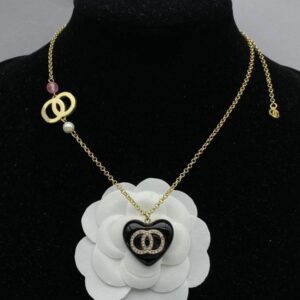 Designer Brand Necklaces earring for Women Crystal Heart Pendant 18k Gold Plated Choker Wedding Party Jewelry Gifts