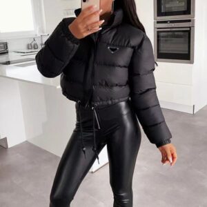 Womens Jackets Puffy Long Sleeves Woman Down Coats Winter Outwears Designer Lady Slim Jacket Windbreaker Short Coat Size S-XL