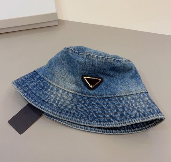 Denim Bucket Hat Beanies Spring Designer Cap With Letters 4 Season Baseball Caps Beanie Casquets Man Bucket Hat Black Blue