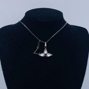 Designer Necklace for Women Elegant Charm Necklace Wedding Diamond Silver Gold Plated Jewellery