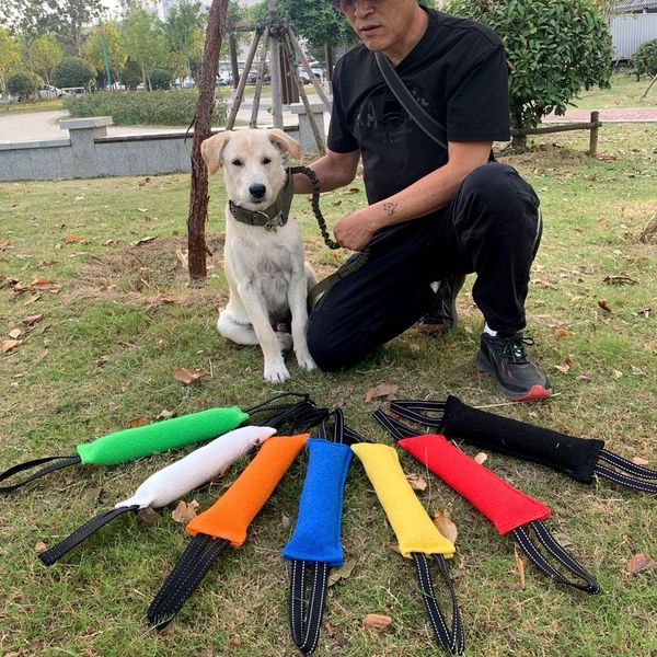 Dog Training Bite Tug Toys Young Dog Chewing Biting Arm Sleeve Schutzhund With Two Handles For Adult Dogs
