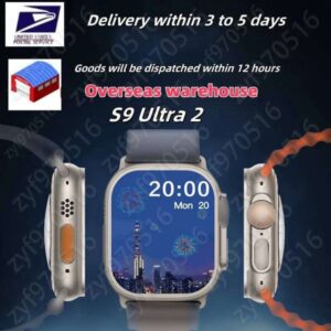 The latest unisex Ultra 2 smartwatch: advanced fiess monitor and durable strap compatible with iPhone