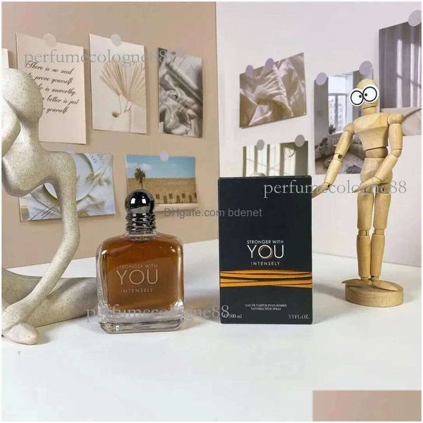 perfume cologne designer Fragrance Designer Perfume Men Stronger With You Absolutely Intense Eau De Parfum Man Cologne Spray Body Mist Fast Ship High Quality 1 Dh1Vg