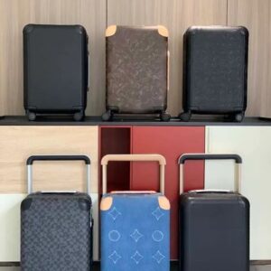 designer rolling luggage suitcase luxury luggage travel bag suitcases valise trolley case leather bag corner compact double pulley carry on