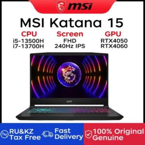 MSI Katana 15 Gaming Laptop 15.6 Inch FHD 240Hz IPS Screen Notebook i7-13700H 16GB 512GB RTX4060 Gaming Computer Win11 Netbook