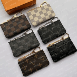 Designers luxurys Purses KEY POUCH POCHETTE CLES Women Mens Key Ring Credit Card Holder Coin Purses Mini Wallet Bag with box and dustbag