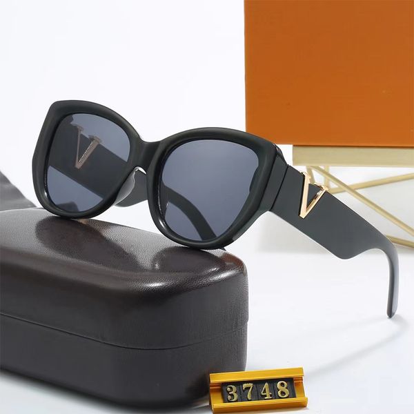 Designer Sunglasses for Women Fashion Sunglass Big Letters Eyeglasses Men Sun glass Adumbral 6 Color Option