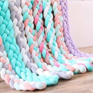 Four Strand Crib Surround with Knotted Fence – Anti-Collision Baby Bed