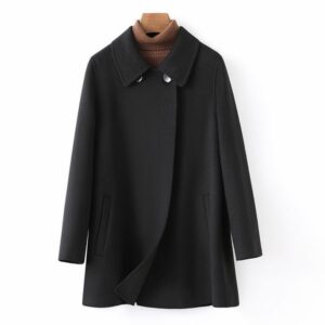 D10301 Double-faced cashmere coat for women short slim high-end woolen coat for women 2024 autumn and winter new