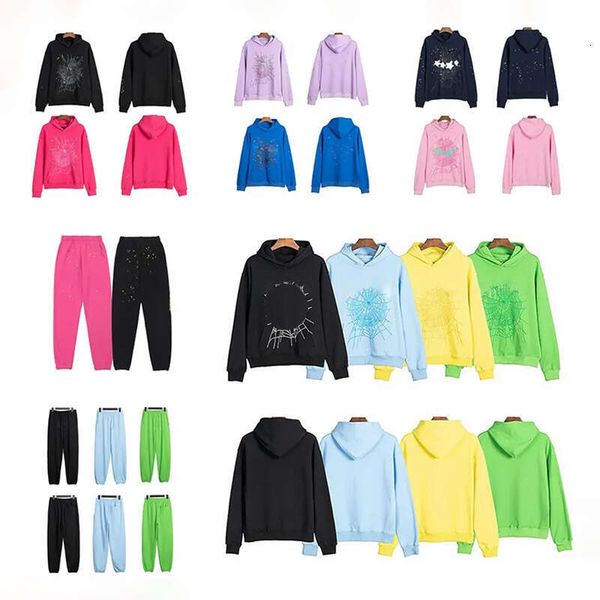 sp5ser hoodie designer mens young 5 tracksuits men and women hip hop hoodie high quality foam print graphic hooded pink sweatshirts y2k pullovers asian size S-XL