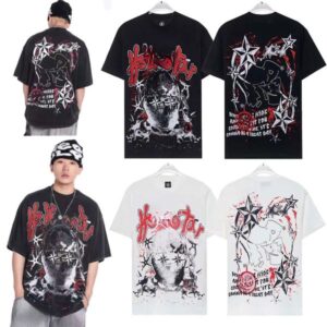 Masked Man Letter Print Tee 2 colors