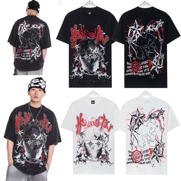 Masked Man Letter Print Tee 2 colors