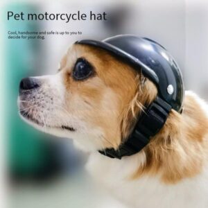 Pet Dress Up Accessories Hat Headwear Dog Cat Motorcycle Safety Helmet Fit Protection