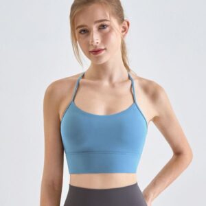 sexy backless yoga bra high elasticity and breathable fitness bra