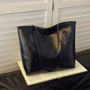 High end large capacity women, 2024 autumn and winter new fashion commuting tote bag, versatile shoulder bag for women