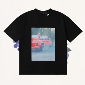 Casual Streetwear Tee with Classic Fit Unisex Cotton Blend Shirts