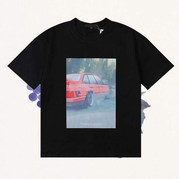 Casual Streetwear Tee with Classic Fit Unisex Cotton Blend Shirts