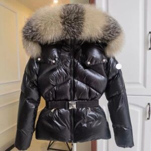 down jacket wimterjacket designer jacket doudoune Femme designer brand homme embroidered badge puffer fur collar winter keep warm belted womens down jacket NFC
