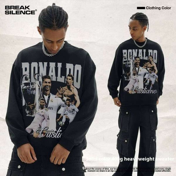 Clothing Spring and Autumn New High-Quality Casual Loose Long-Sleeve Hooded Crew Neck Sweatshirt