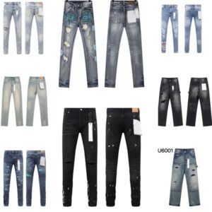 Mens Trousers Designer Jeans purples jeans Men Jean Pants High-end Quality Straight Design Retro Streetwear Casual motorcycle Sweatpants Designers Joggers Pant