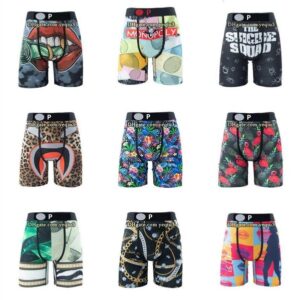 Mens Boxer Swimwear Quick Dry Wholesale Cartoon Print Trunks Breathable Comfortable Athletic Fit Swim Shorts for Summer Sporty Beachwear