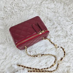 Designer Handbag Shoulder Bag Hand Bags Mini Makeup Pouch High Quality Genuine Leather With Gold Pearl ChainCross Body Luxury Crossbody Bag Handbags Designer Bag